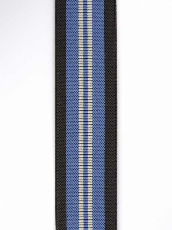 S77-7　ストライプ　（チャ×ブルー）