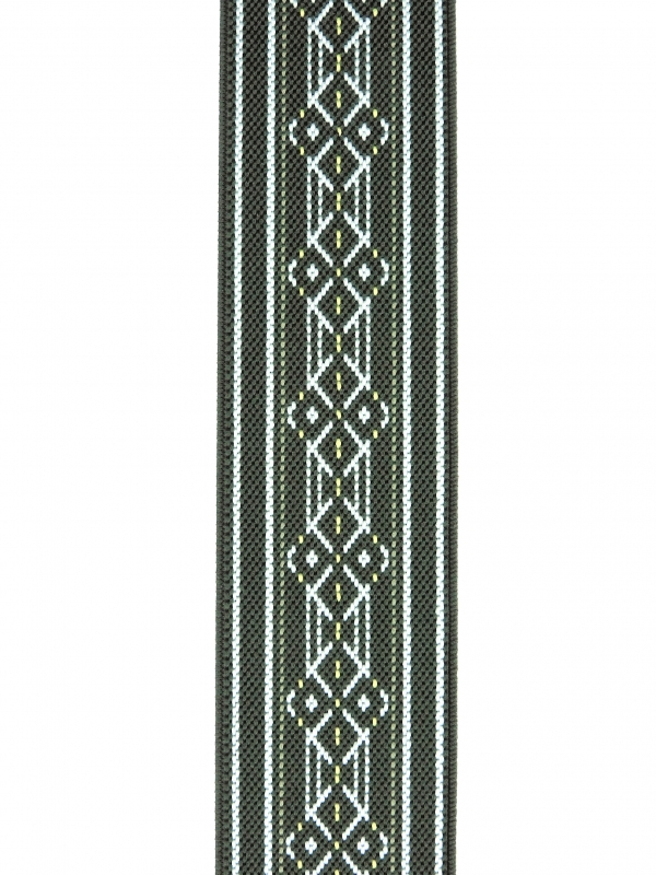 U10B-3　ストライプ×　ダイヤ柄（グリン×黄）