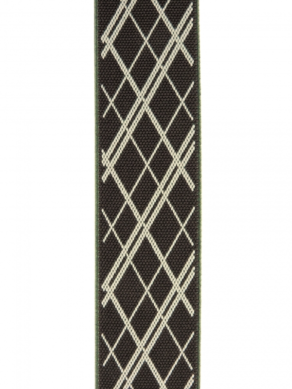 C80N-2　チェック　（濃緑色×ベージ）