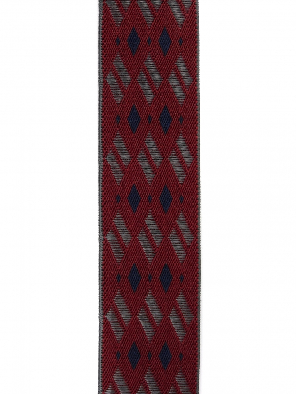 N933-4　ダイヤ柄　　　（エンジ×グレー）