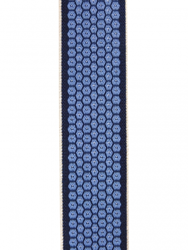 N938-4　ハニカム柄　（紺×ブルー）