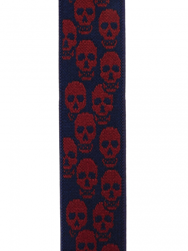 N939-3　ドクロ　　（濃紺×エンジ）