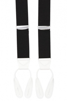 ボタン吊り型　３５ｍｍ　無地　　黒