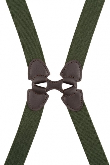 Ｈ型サスペンダー　２５ｍｍ<br />
綾織　(カーキ)