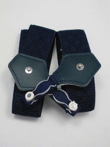 靴下止め３０ｍｍ市松模様<br />
（紺）