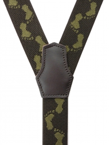 NEW (2025)<br />
25?　Y型　足跡柄<br />
（茶×モスグリン）