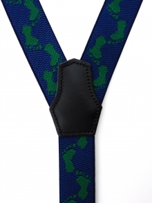 NEW (2025)<br />
25?　Y型　足跡柄<br />
（紺×グリン）