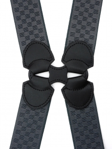 NEW (2025)<br />
35?　Ｈ型サスペンダー<br />
市松模様（グレー）