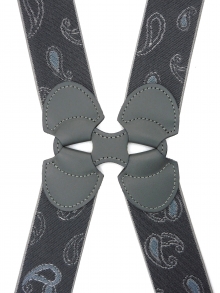 NEW (2025)<br />
35?　Ｈ型サスペンダー<br />
ペイズリー（グレー）