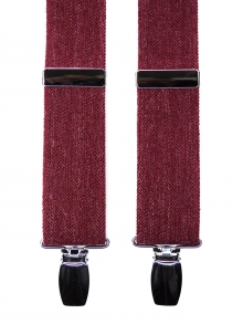 NEW (2026)<br />
35?　Ｘ型　サスペンダー<br />
霜降り（ワイン）