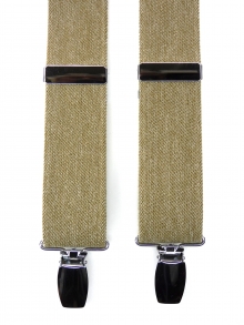 NEW (2026)<br />
35?　Ｘ型　サスペンダー<br />
霜降り（べージ）