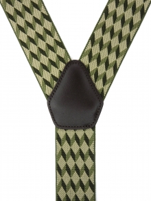 NEW(2026)<br />
35?　Ｙ型サスペンダー　<br />
チェック（グリン）