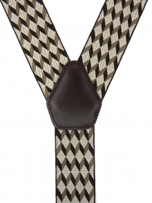 NEW(2026)<br />
35?　Ｙ型サスペンダー　<br />
チェック（チョコ）