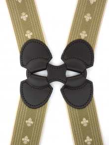 NEW (2026)<br />
35?　Ｈ型サスペンダー<br />
百合の紋章（べージ）